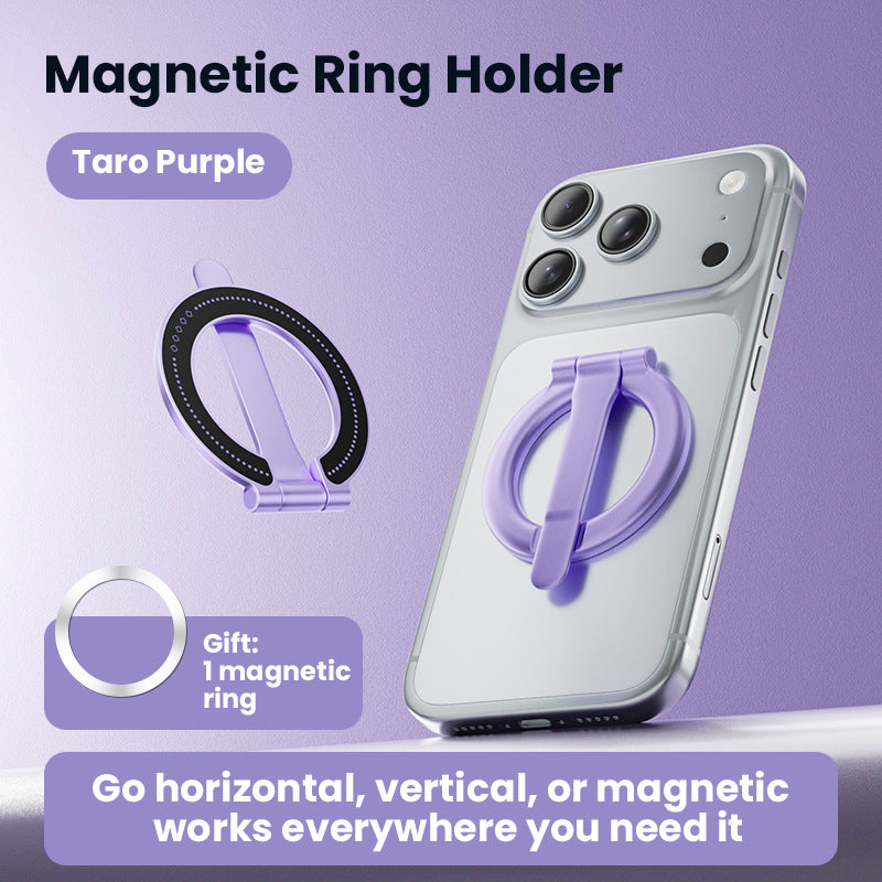 VelCar Auto Detachable Magnetic Car Phone Mount | 2-in-1 Ring Holder