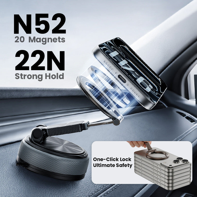 VelCar Auto Detachable Magnetic Car Phone Mount | 2-in-1 Ring Holder