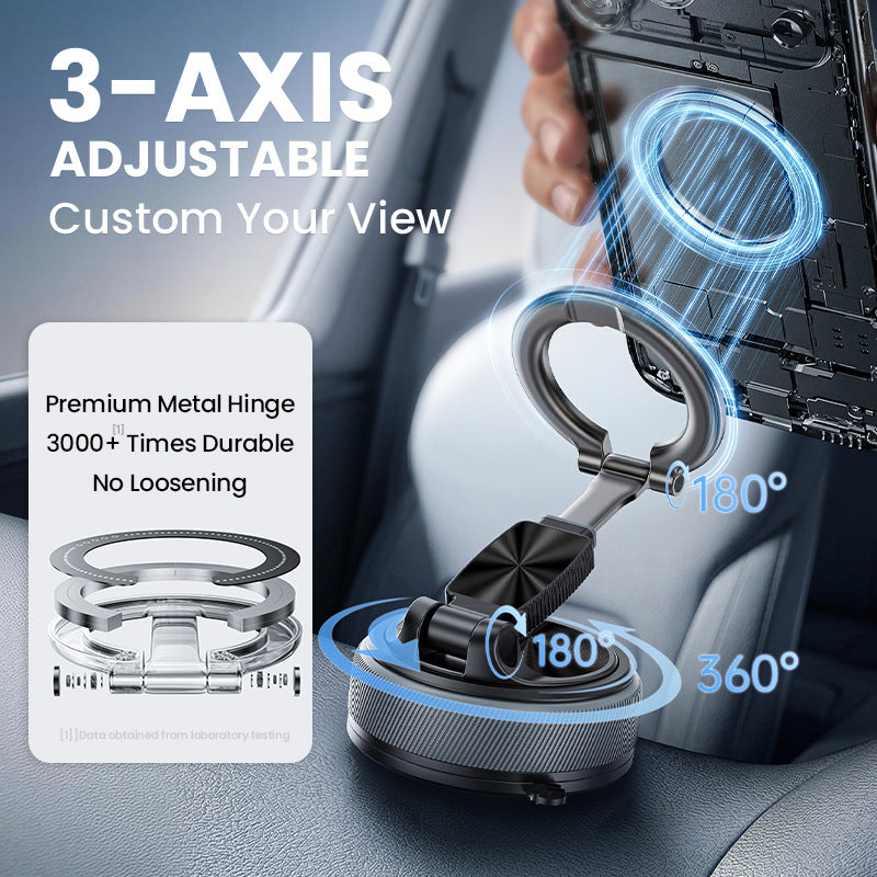 VelCar Auto Detachable Magnetic Car Phone Mount | 2-in-1 Ring Holder