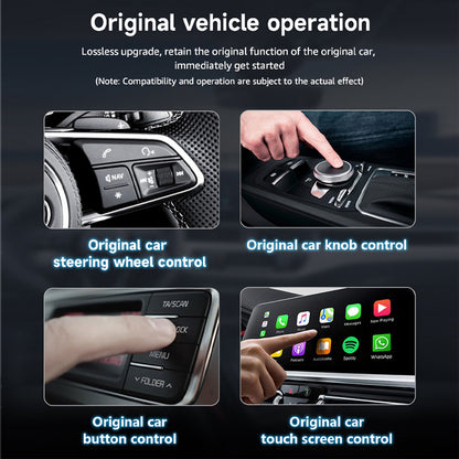 Caja inalámbrica para CarPlay y Android Auto