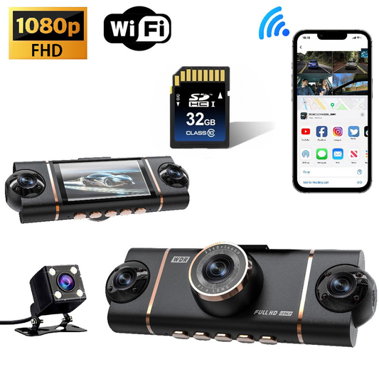 4 Channel 1080P WiFi Dual Lens Dash Cam