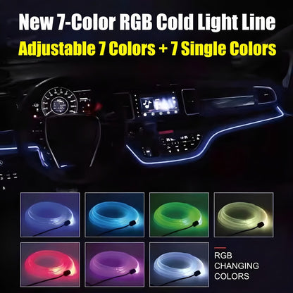 Tira de luces LED RGB de 5m para el ambiente interior del coche
