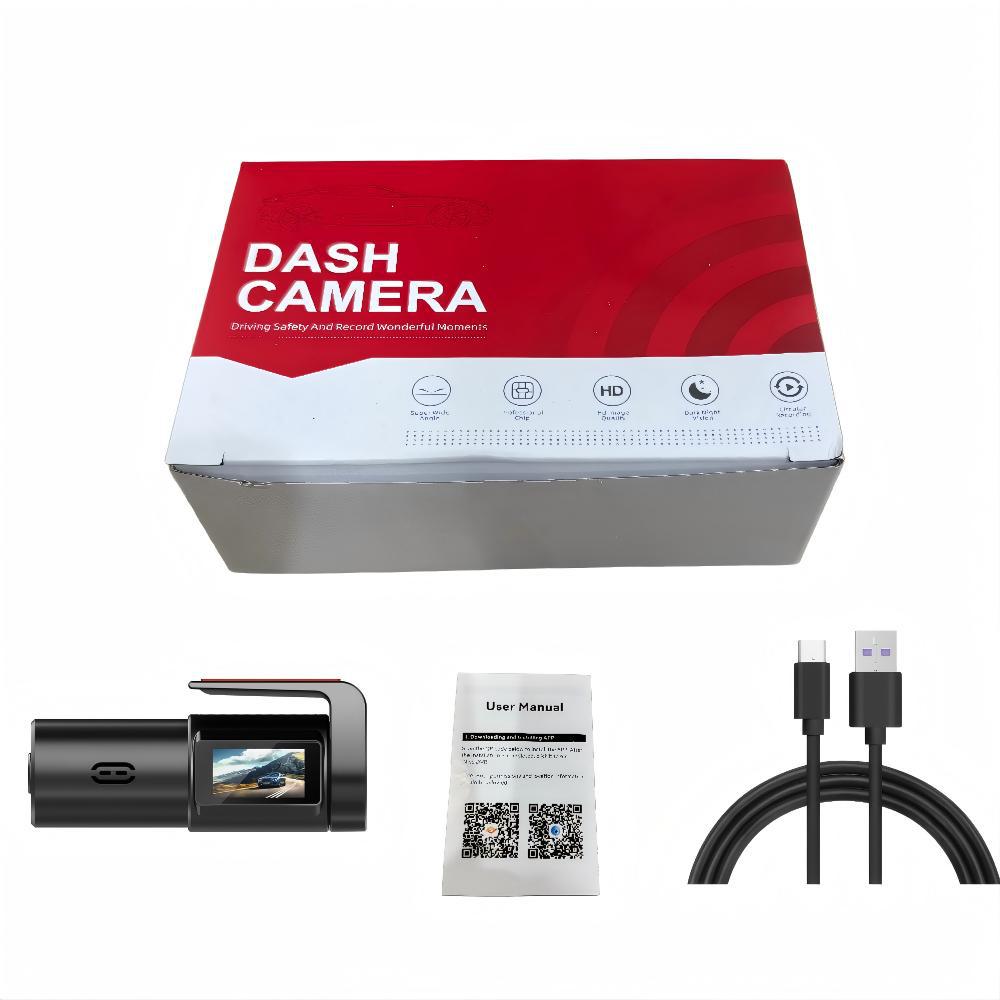 Cámara de tablero WiFi compacta 1080p con ventosa