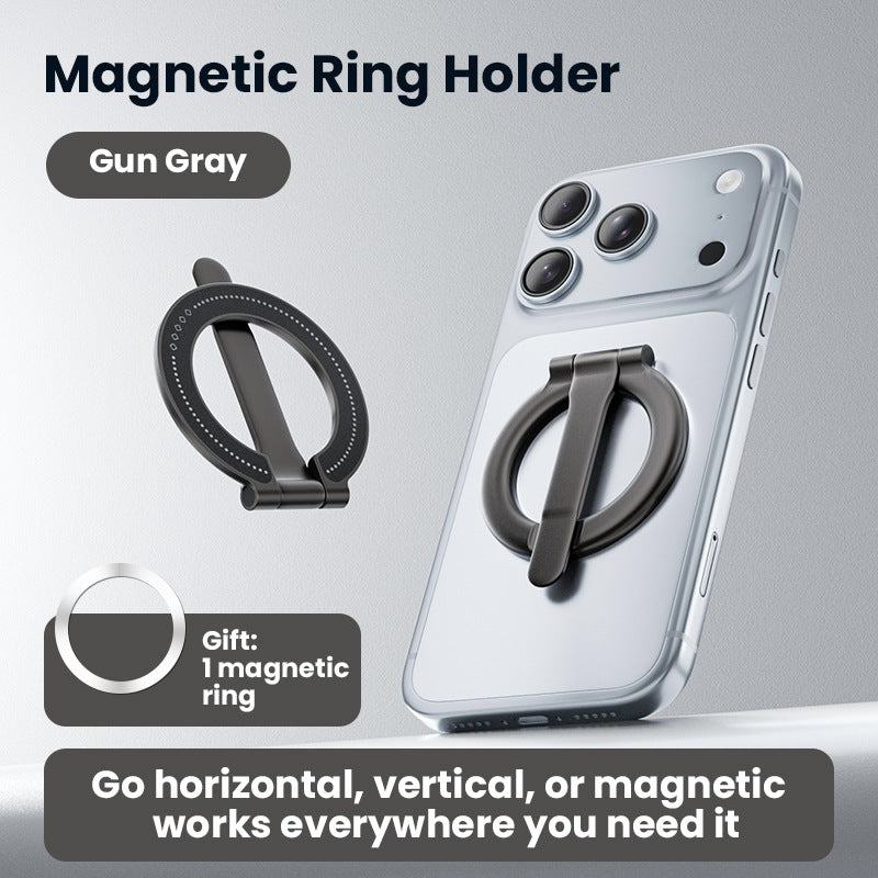 VelCar Auto Detachable Magnetic Car Phone Mount | 2-in-1 Ring Holder