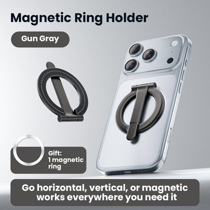 VelCar Auto Detachable Magnetic Car Phone Mount | 2-in-1 Ring Holder