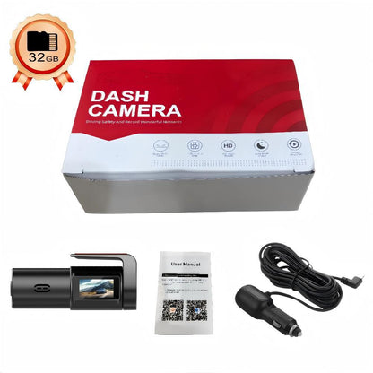 Cámara de tablero WiFi compacta 1080p con ventosa