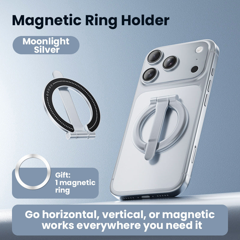 VelCar Auto Detachable Magnetic Car Phone Mount | 2-in-1 Ring Holder
