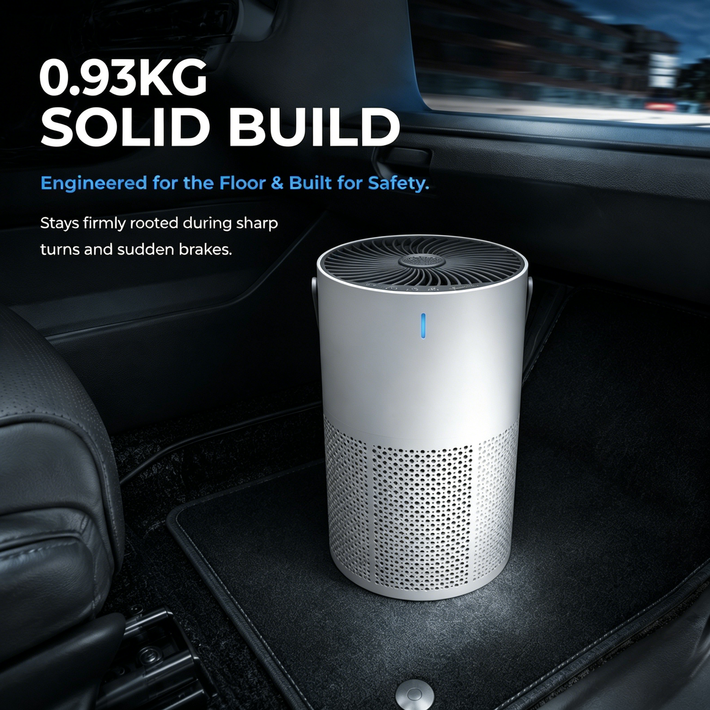 VelCar Auto Car Air Purifier | H13 HEPA & 158mm Mega Intake