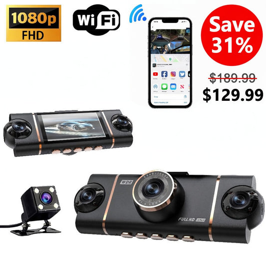 4 Channel 1080P WiFi Dual Lens Dash Cam