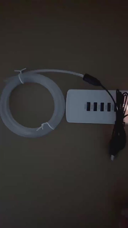 Tira de luces LED RGB de 5m para el ambiente interior del coche