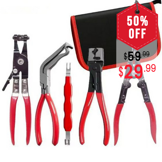 5PC Hose Clamp Pliers Set - Auto Repair Tools for Car Maintenance