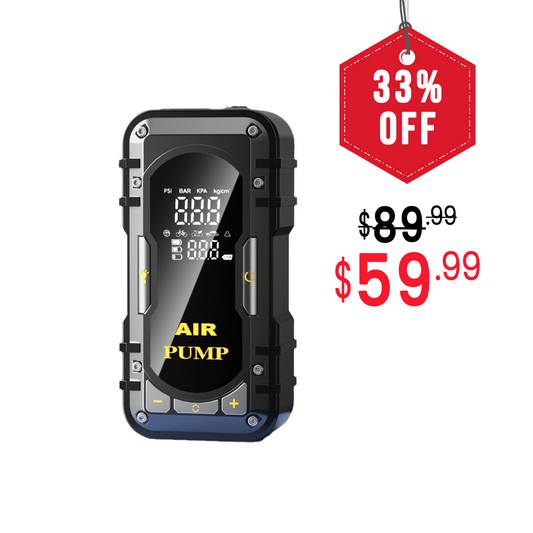 Portable Jump Starter + Air Pump Combo